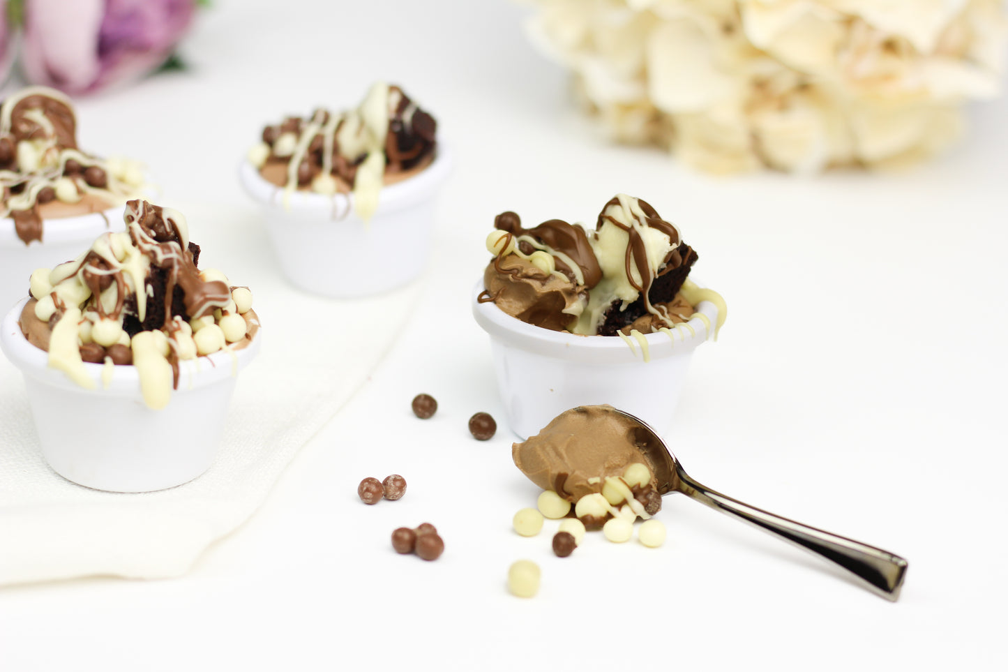 Triple Chocolate Cheesecake Ramkins - Dairy