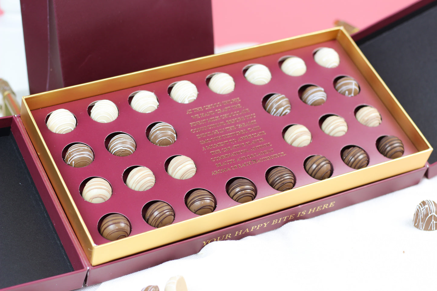 Classic chocolate Truffles - 28 pc box - DAIRY