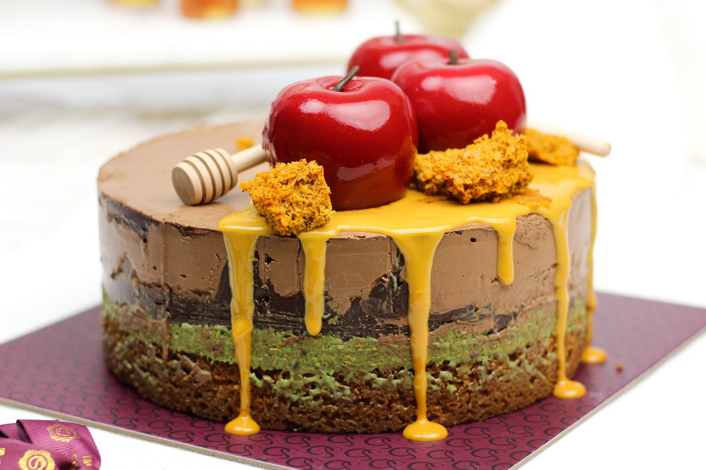 Dubai Chocolate Apple Cake - Parve