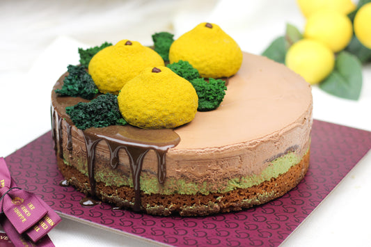 NEW!! Dubai Chocolate Esrog Cake - Parve