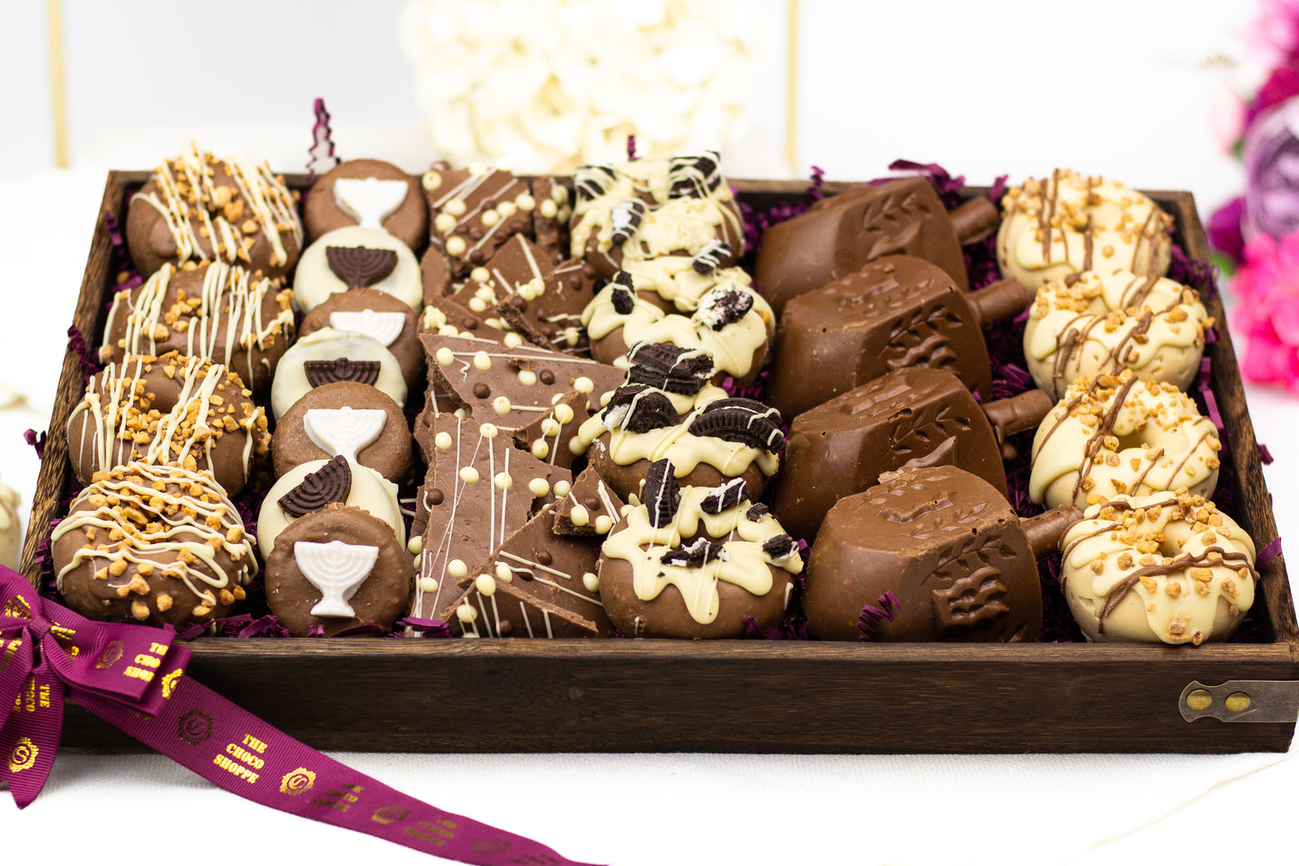 Premium Milk Chocolate Chanukah Tray - DAIRY