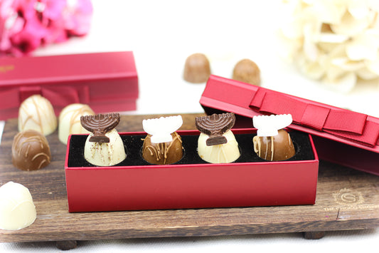 Chanuka Signature Truffle Gift Box - 4 pc DAIRY