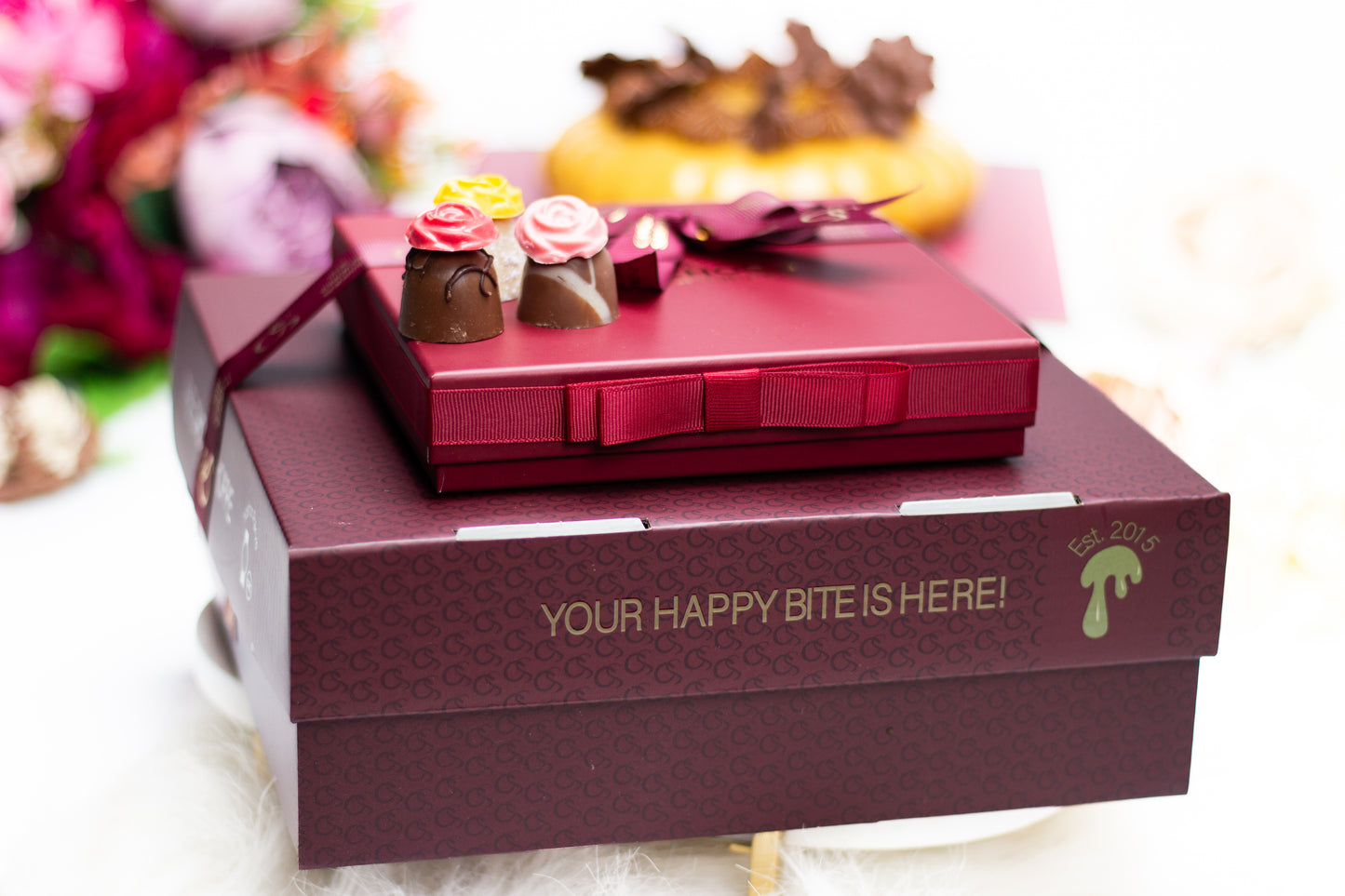 Golden Bloom Cheesecake & Truffle Gift Combo - Dairy