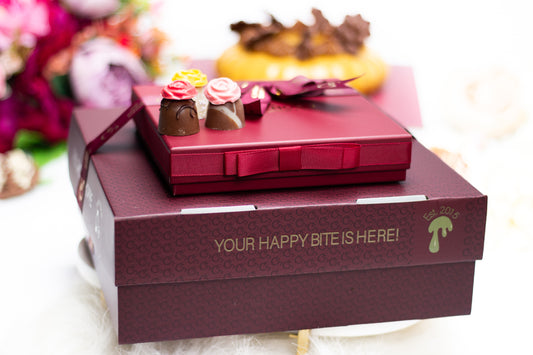 Golden Bloom Cheesecake & Truffle Gift Combo - Dairy