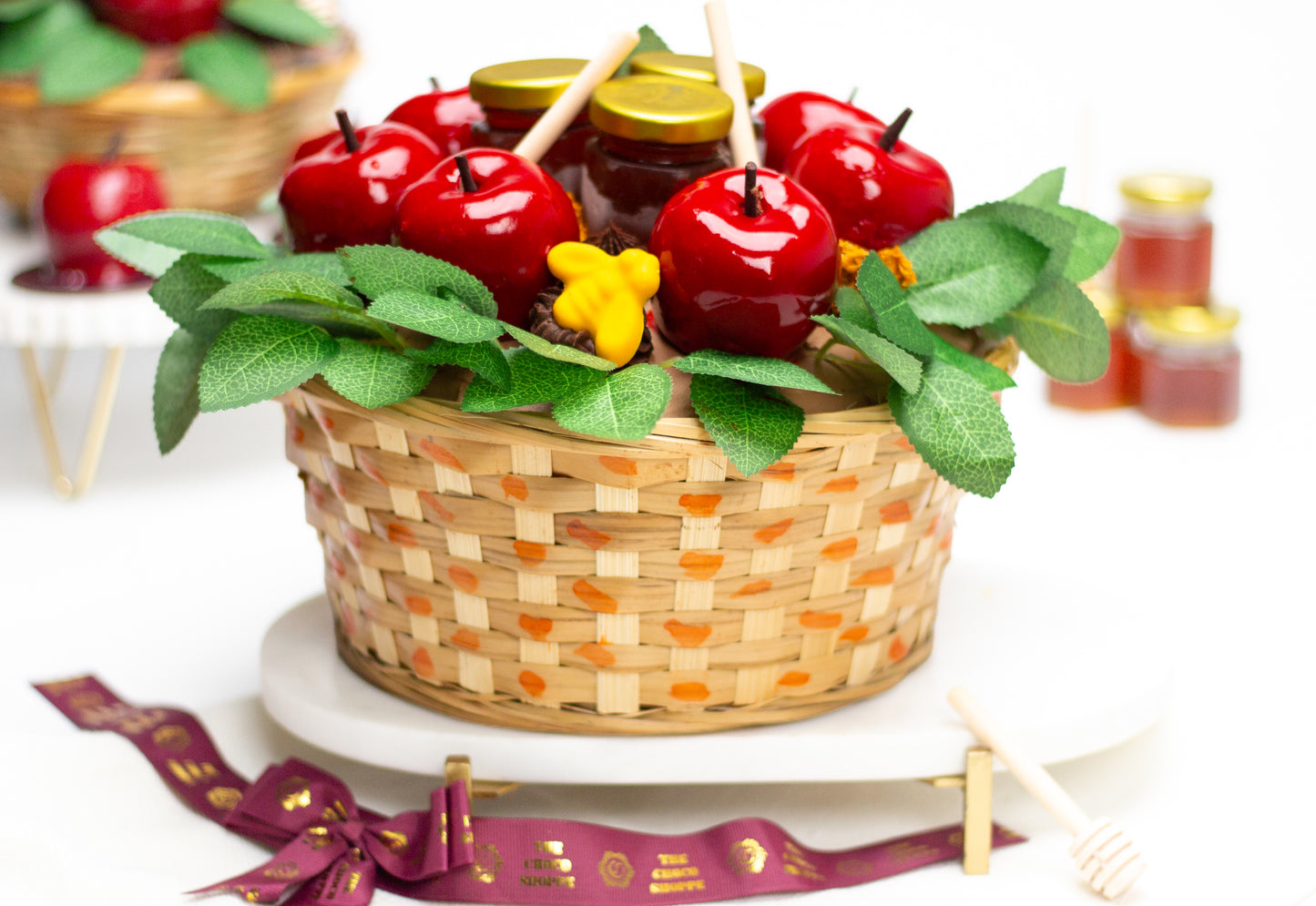 NEW!!! Apple Trifle Honey Basket - Parve