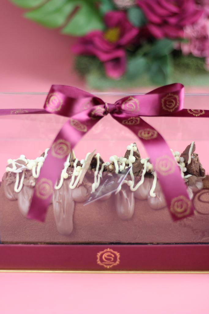 Chocolate CheeseCake Log - GIFT WRAPPED - Dairy
