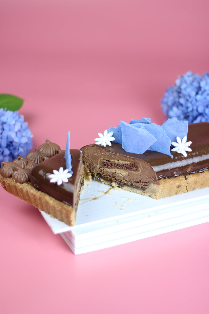 Toffee Chocolate Tart - Blue
