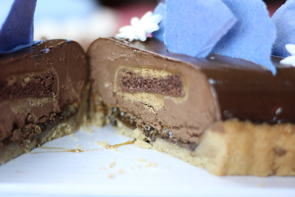 Toffee Chocolate Tart - Blue