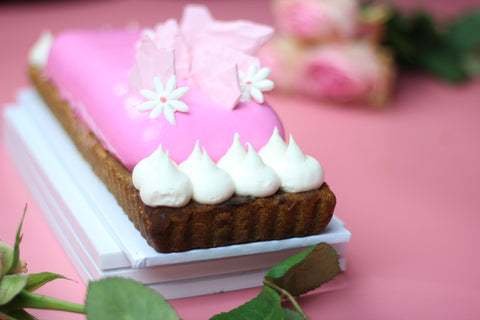 Toffee Chocolate Tart - Pink