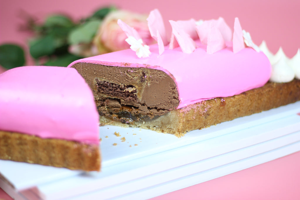 Toffee Chocolate Tart - Pink