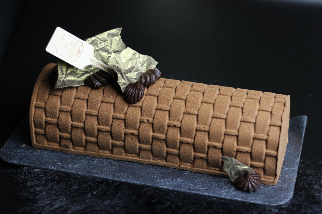 Chocolate Nougat Mousse Log Cake - Ushpizen