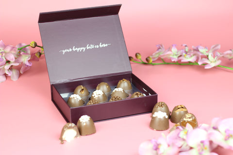 Chocolate Cluster Truffle Box 9 pc - DAIRY