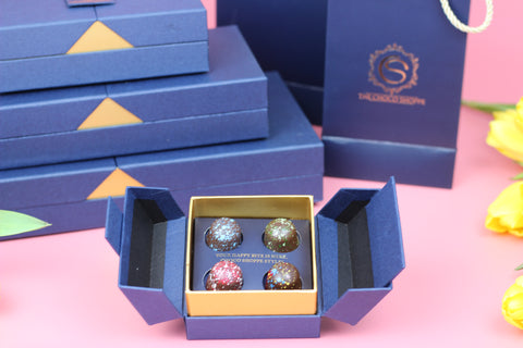 Navy Collection - B&B Truffles - 4 pc box - PARVE