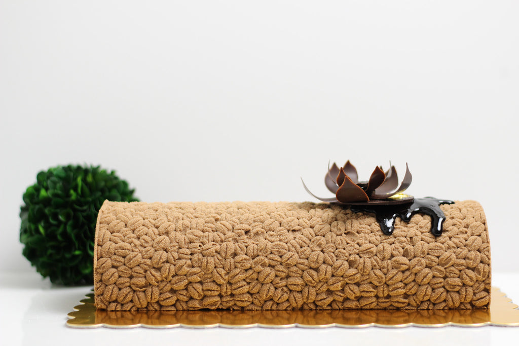 Cremeux Mocha Mousse Log Cake
