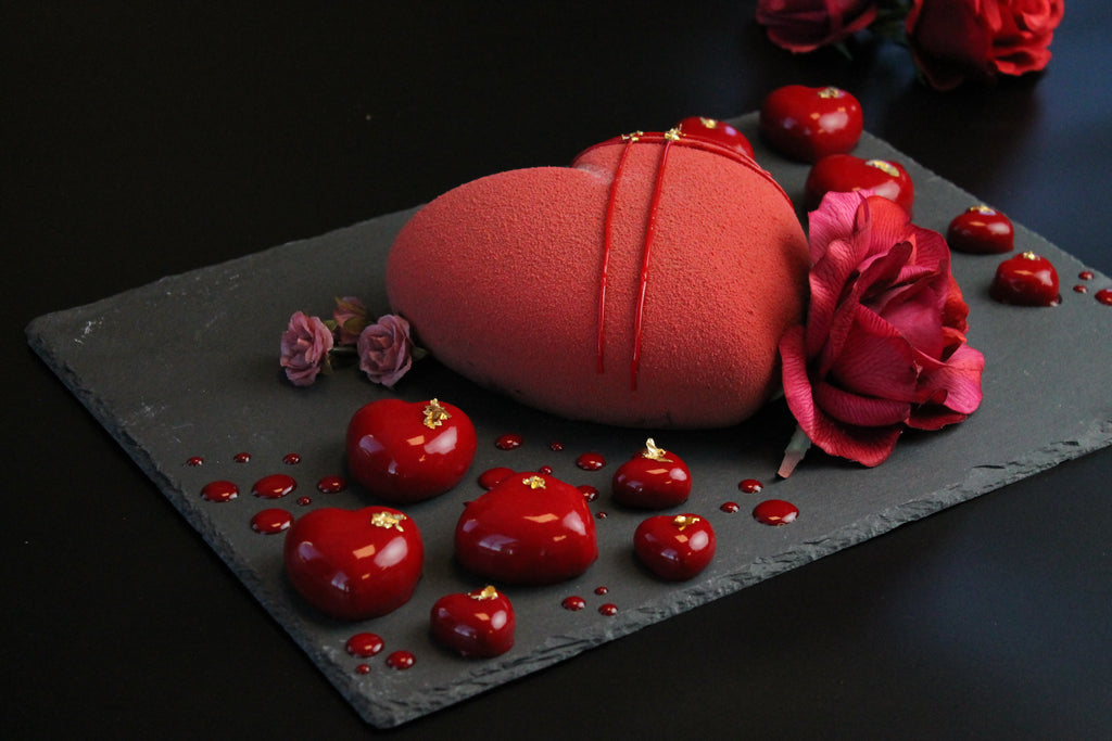 Elegant Rose Heart Platter